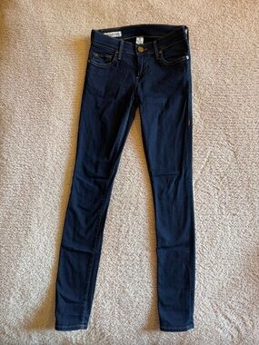 True Religion Women's Dark Indigo Skinny Jeans